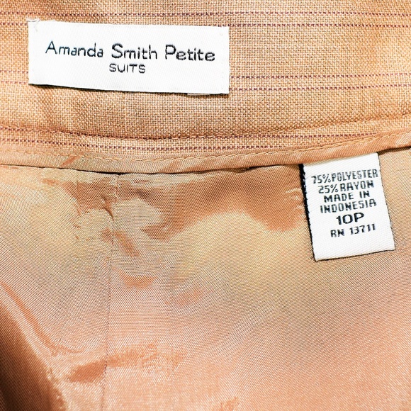 Amanda Smith Petite Pinstripe Dressy Pants - Picture 3 of 3